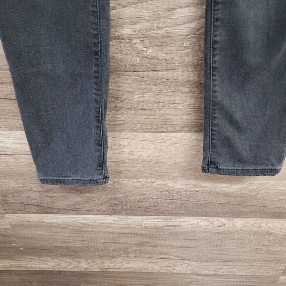 Madewell Roadtripper Jeans Size 25 Womens Black Skinny Mid Rise Charcoal Wash - Picture 8 of 16